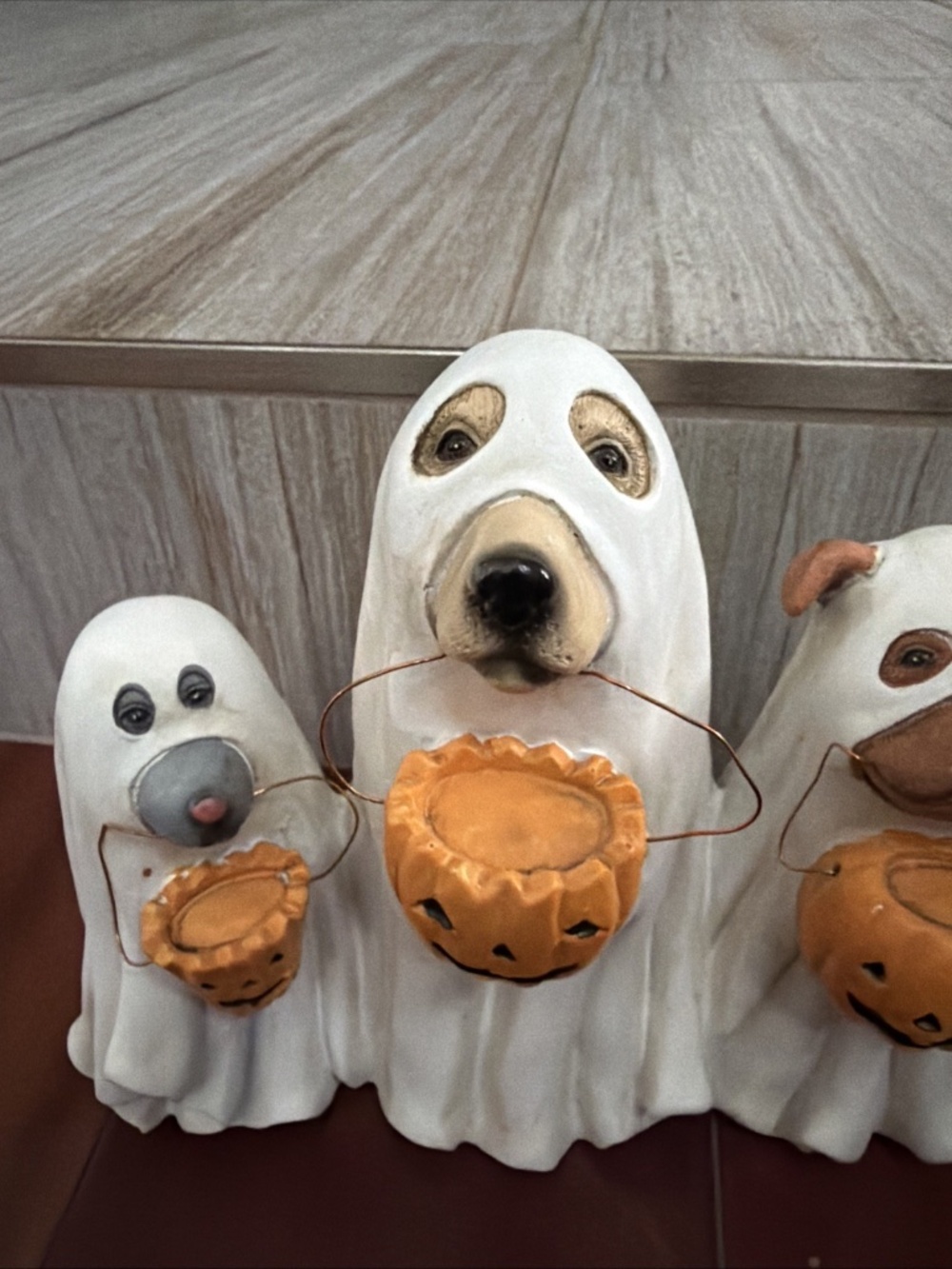 Dog Ghosts Trick or Treat Halloween Decor - Picture 2 of 5